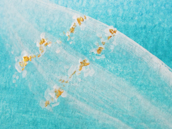 This is a test for creating a transparent white lacey fabric with white and gold embroidery