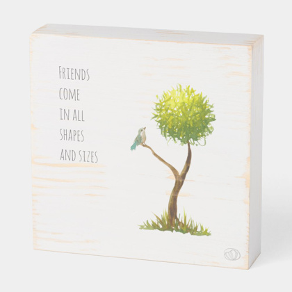 Scribble trees wood box: Friendship